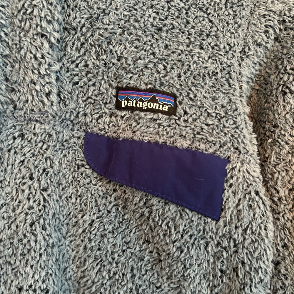 Patagonia Women’s XS 1/4 Snap Blue Fleece Pullover Jacket - Picture 7 of 11